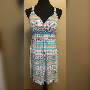 NWOT Aztec print cotton dress